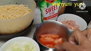 CARA  MASAK SPAGHETTI  DAGING AYAM ||MASAKAN ALA HONGKONG