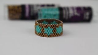 ANILLO DE ESTRELLAS/ PEYOTE STITCH