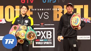 Naoya Inoue \u0026 Paul Bulter Stand Side by Side at Today's Press Conference With All The Belts