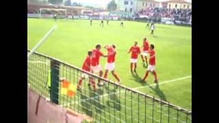 Sansepolcro-Perugia 2-2 La traversa di Frediani e il goal del pari al 87° di Corallo