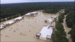 Hurricane Harvey Drone Footage in Kingwood Texas