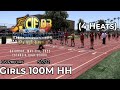 2022 TF - CIF-ss Prelims (D3) - 100 Hurdles (Girls, 4 Heats)