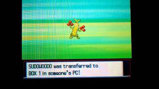 Shiny Sudowoodo after 213 SR's in Heart Gold