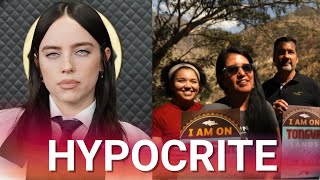Billie Eilish savagely exposed by Native American landowners after hypocritical Grammys rant
