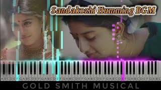 Sandakozhi Love BGM -Piano Notes | Yuvan | Gold Smith musical