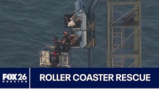Firefighters speak on Galveston roller coaster rescue