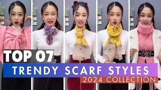 The 7 best \u0026 beautiful scarf styles for girls | Nice Scarf Tie Tips #scarfwearing @Msbro108