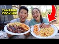 Full Day of Eating on Our Camping Trip | 3 Meals on The Fire !!