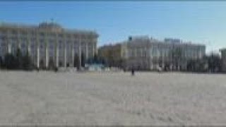Kharhiv streets largely empty after Russia attack
