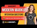 Modern Markup - JavaScript Interview Questions and Answers - #javascriptinterview - Hello JS Job