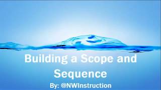 Building a Scope and Sequence