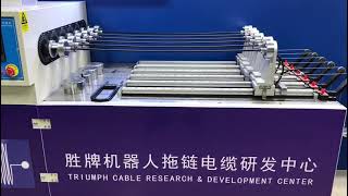 TRIUMPH CABLE Factory TUV authorized laboratory industrial robot wire servo motor wire test video