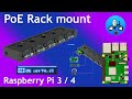 UCTRONICS Raspberry Pi Rack Mount with PoE Functionality and OLED displays.