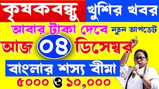 ডিসেম্বরে আবার টাকা দেবে I krishak bandhu I ফসলের ক্ষতিপূরণ I krishak bandhu new update #wb