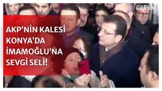 İmamoğlu, AKP'nin kalesi Konya'da ilgiden yürüyemedi: İşte o görüntüler...