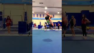 😯Wow! Backflip to front double! (by Tanner Witt) #artisticgymnastics #mag #sport