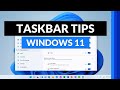 Windows 11 taskbar | How to customize it and other Taskbar features and tips #shorts