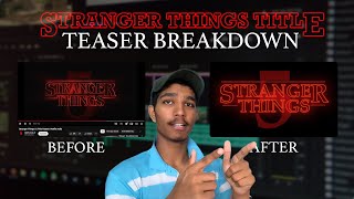 Stranger Things 5 Title Teaser remake/Breakdown!