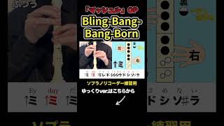 ソプラノリコーダーでBling-Bang-Bang-Born #shorts #リコーダー #recorder