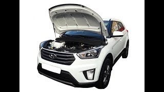 Установка упора капота на Hyundai Creta