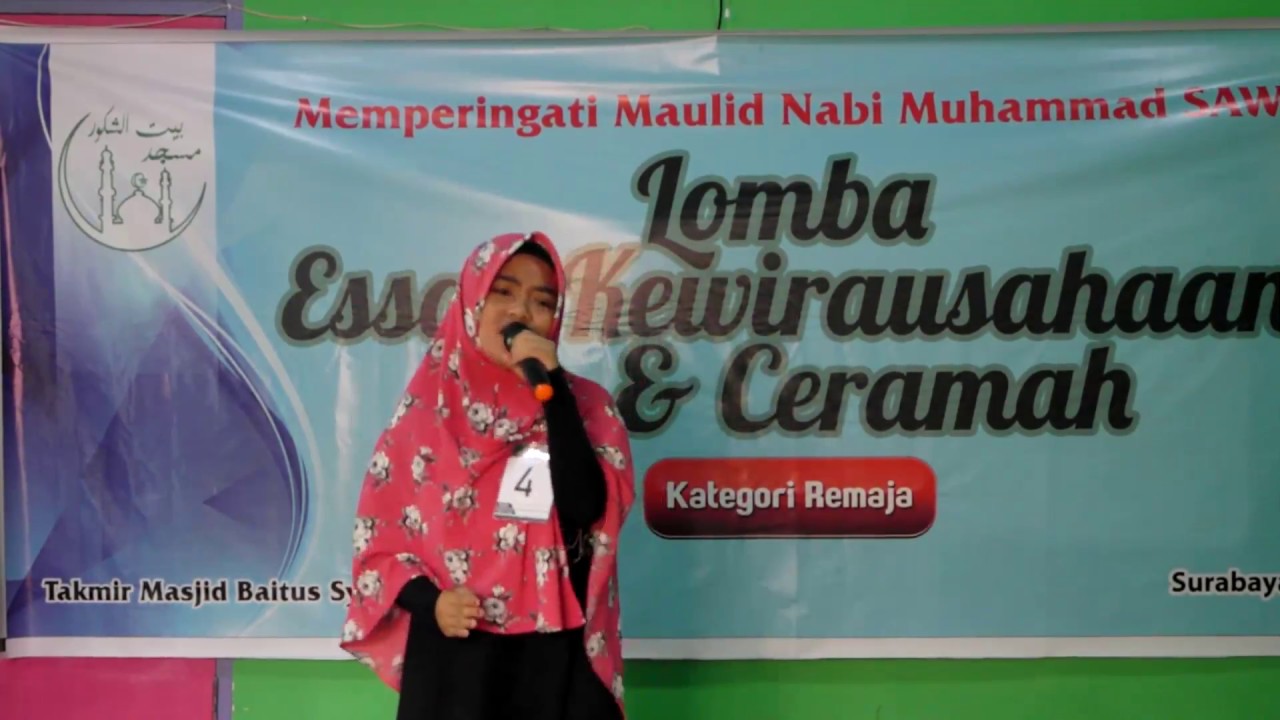 Pidato Acara Maulid Nabi Di Sekolah