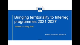 Bringing territoriality into Interreg - Policy Objective 5