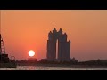 আবুধাবি সমুদ্র সৈকতে বসে সূর্যাস্ত দেখা। full sunset 🌇 dubai uae abu_dhabi