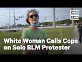 Police Respond to Lone Black Lives Matter Protester | NowThis