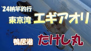 24納竿釣行 東京湾 エギのアオリイカ きよし丸