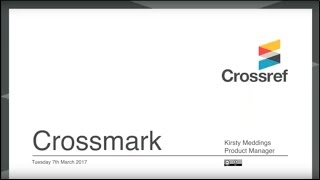 Crossmark How to webinar