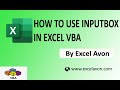 How to use Input Box in Excel VBA - Excel Avon