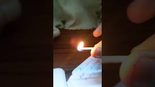 How to lit a safety matches by just 3 fingers