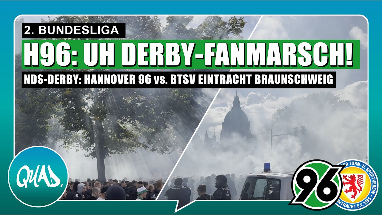 Hannover 96 Vs. Eintracht Braunschweig | Fanmarsch: H96-Szene ...