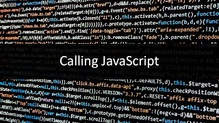 Calling JavaScript from HTML