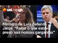 Ministro de Lula defende Janja e diz que insulto a Elon Musk estava 'preso nas nossas gargantas'