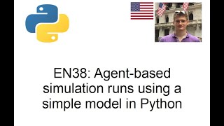 Agent-based simulation run using simple model in Python