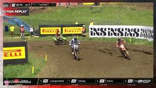 Everts vs Elzinga | MX2 race 1 | MXGP of Switzerland Presented by iXS 2023 #MXGP #Motocross