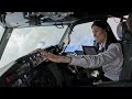 Beautiful Female Pilot Take Off And Landing Her Boeing B737-800 | Cockpit View | GoPro