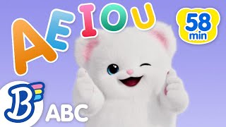 A-E-I-O-U Short Vowel Song + More | Badanamu Nursery Rhymes, ABC Phonics, Kids Dance Songs, & Videos