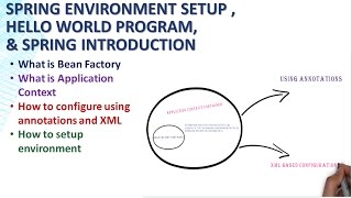 02 - Spring Introduction | Setup Spring Project | Hello World Program