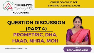 PROMETRIC, DHA, HAAD, MOH QUESTIONS DISCUSSION (Part 4)