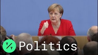Angela Merkel Slams Trump for Attacks on Congresswomen