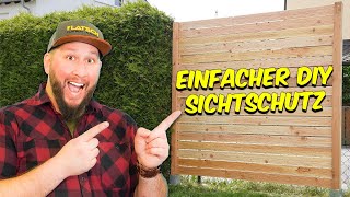 Schnell und einfach, Sichtschutz für deinen Garten bauen...