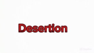 Desertion #english #quiz