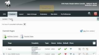How to change the page template in CMS Made Simple - CMS Tutorials