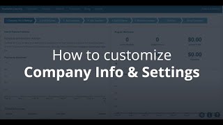 How to Customize Company Info & Settings