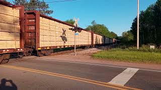 WAMX 4186 (SD40-2) Leads FOXY WA305 Thru Brokaw, WI