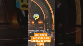 Will Smith defiende a su esposa de Chris Rock.