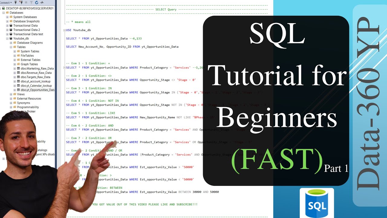 SQL Tutorial For Beginners - Everything You Need To Know For Data ...