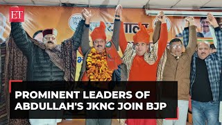 J\u0026K: Prominent leaders of Farooq Abdullah's JKNC party join BJP in Jammu